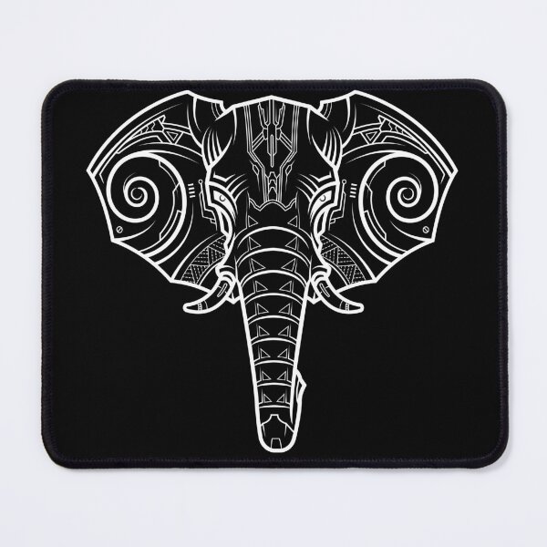 Item preview, Abstract Elephant Head In Techno Drawing Style designed and sold by ozumdesigns.