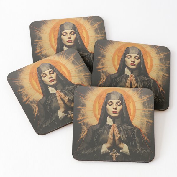 Item preview, Vintage Horror Movie Poster Praying Nun designed and sold by sμ (smew).