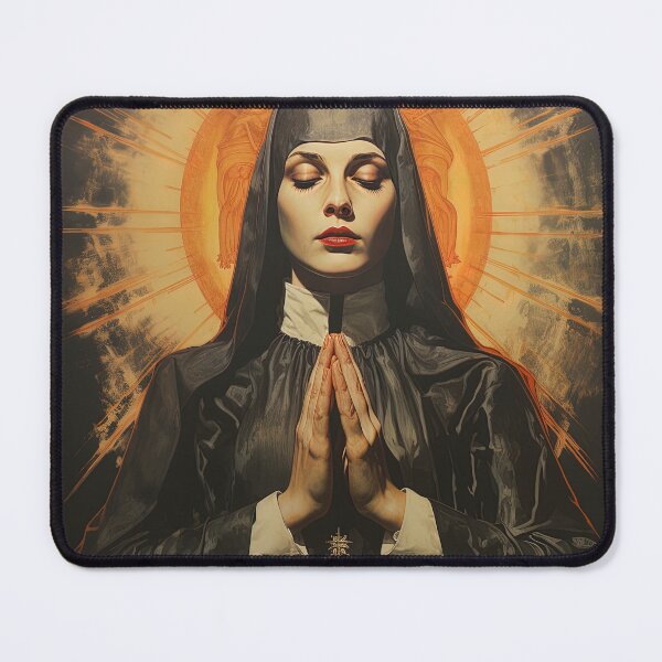 Item preview, Vintage Horror Movie Poster Praying Nun designed and sold by sμ (smew).