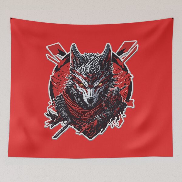 Item preview, samurai wolf designed and sold by Lion-ZG21.