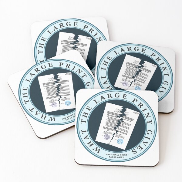Item preview, What the large print gives, the small print takes away designed and sold by DWeyers.