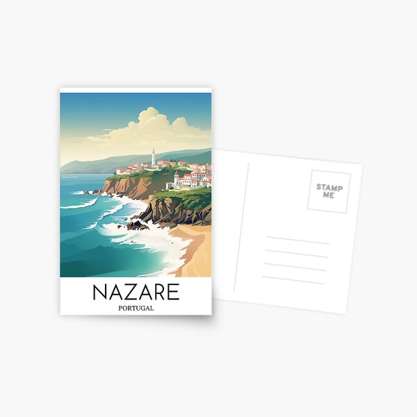 Artikel-Vorschau von Ein Pop-Art-Reisedruck von Nazare – Portugal, designt und verkauft von StudioRedKoala.