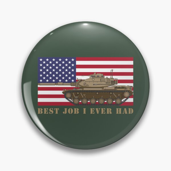 Item preview, M60 A3 Tanker Tank Crew Best Job I Ever Had American Flag designed and sold by MilitaryMart.