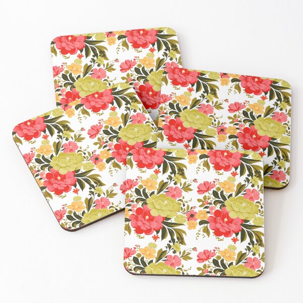 Item preview, Bright flowers pattern home decor accessories designed and sold by ArtvineBazaar.