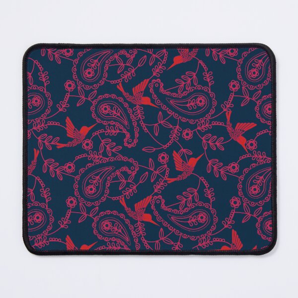 Item preview, humming bird paisley on navy blue designed and sold by zed1967.