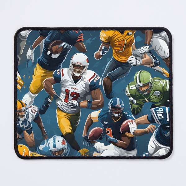 Item preview, Architects of football dream—building a Football Kickoff legacy with each pass, run, and touchdown. Post Graduate Study of Autumn Design Fall Fashion Football Pattern. designed and sold by ignasirus.
