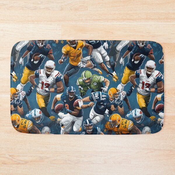 Item preview, Architects of football dream—building a Football Kickoff legacy with each pass, run, and touchdown. Post Graduate Study of Autumn Design Fall Fashion Football Pattern. designed and sold by ignasirus.