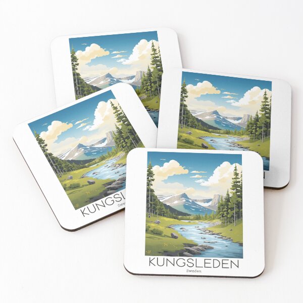 Item preview, A Vintage Travel Illustration of Kungsleden - Sweden designed and sold by GoodOldVintage.