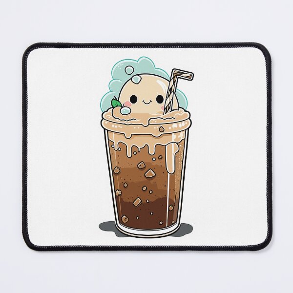 Item preview, Caffeine and Cuteness Combined: The Kawaii Iced Coffee Latte designed and sold by EmeraldeaArt.