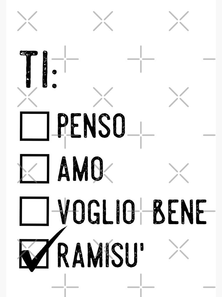 Ti Penso, Ti Amo, Ti Voglio, Ti Ramisù !! | Spiral Notebook