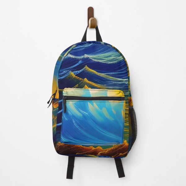 Item preview, Stylized Colourful Waves, Ai Generated Art designed and sold by ACC .