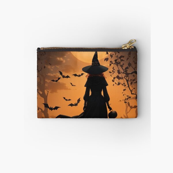 Item preview, Mystic Night's Conjuring: Witch, Pumpkin, Haunted House, Bats, Full Moon designed and sold by irosh madushan.