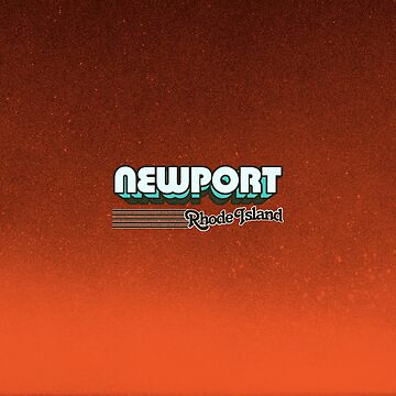 Artwork thumbnail, Newport, Rhode Island | Retro Stripes by retroready