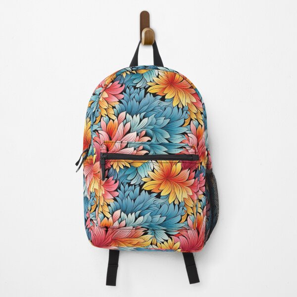 Item preview, Bright Sweeping Art-Deco Autumnal Sidney Maws Style Floral Pattern designed and sold by sμ (smew).