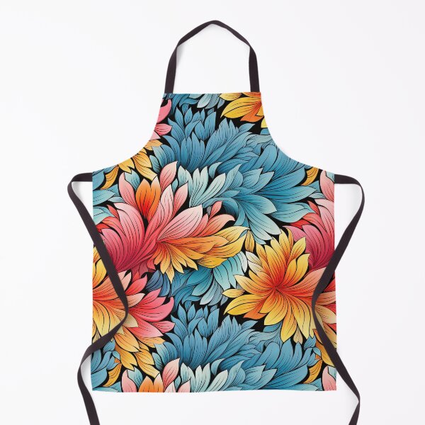 Item preview, Bright Sweeping Art-Deco Autumnal Sidney Maws Style Floral Pattern designed and sold by sμ (smew).