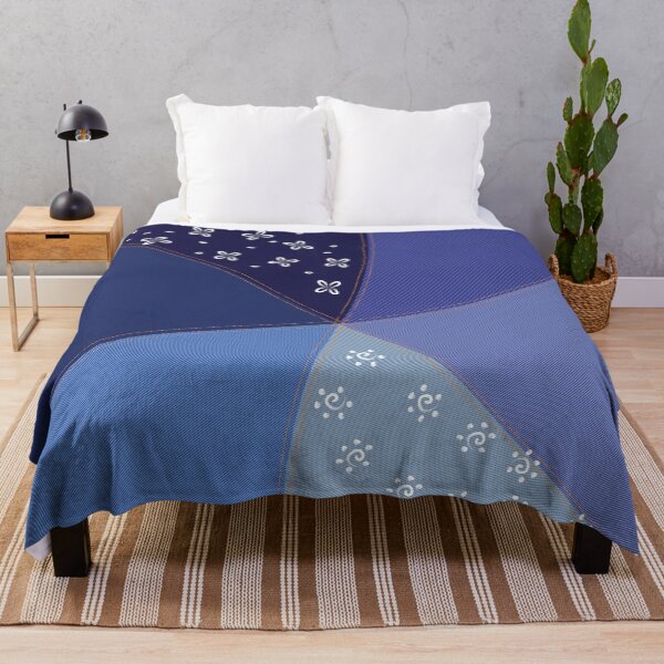 Item preview, Faux Denim Jeans Patchwork in various shades of Blue designed and sold by Aureusglow.