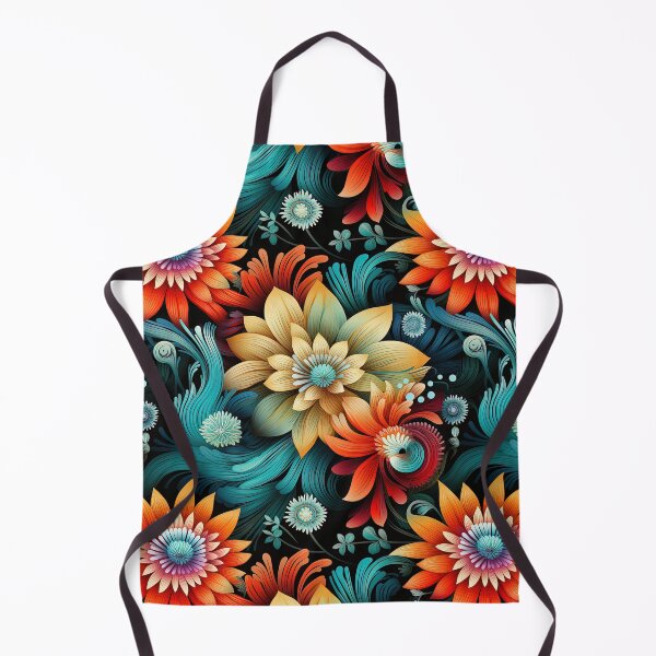 Item preview, Bright Art-Deco Autumnal Sidney Maws Style Floral Pattern designed and sold by sμ (smew).