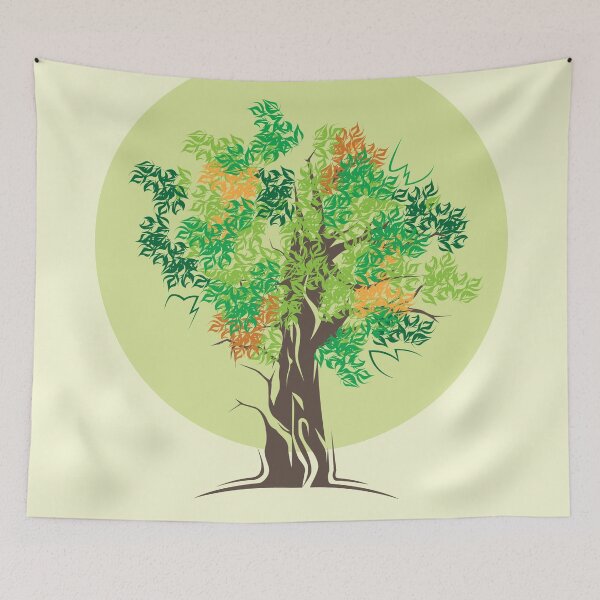 Item preview, tree illustration in autumn colors symbol icon forest designed and sold by AndreMi.