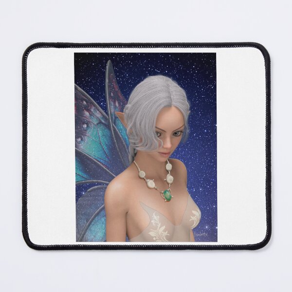 Item preview, Portrait of a fairy under a starry sky designed and sold by Fantasyart123.