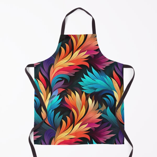 Item preview, Bright Sweeping Art-Deco Phoenix Flames Sidney Maws Style Floral Pattern designed and sold by sμ (smew).