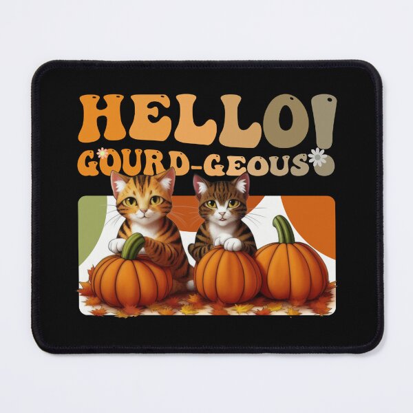 Item preview, Hello Gourd-geous Cats - Whimsical Feline Fun designed and sold by Ridaelb.