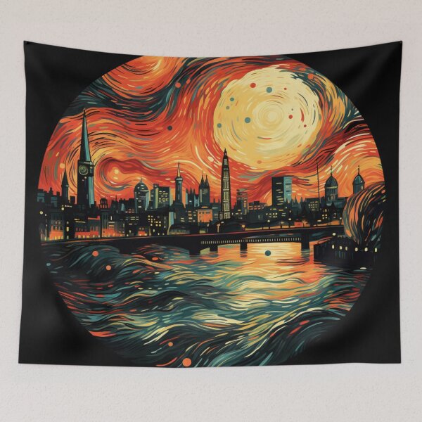 Item preview, London View Painting Style designed and sold by Adam Arts.