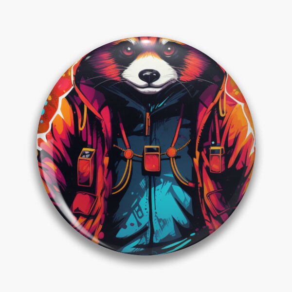 Item preview, Red PandaSynth Wave | Classic T-Shirt designed and sold by NicolasGlowArt.