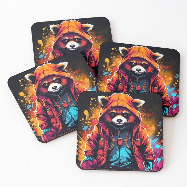 Item preview, Red PandaSynth Wave | Classic T-Shirt designed and sold by NicolasGlowArt.