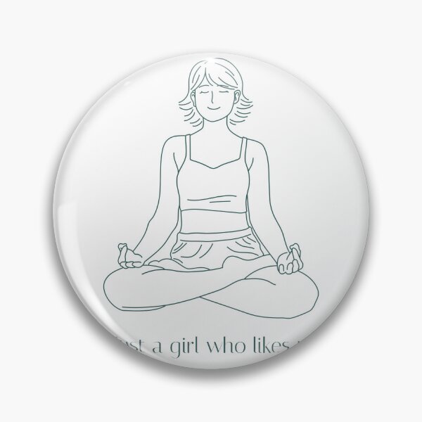 Artikelvorschau, Nur ein Mädchen, das Yoga mag. Yoga entworfen und verkauft von TropicalDesigna.