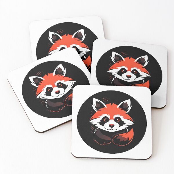 Item preview, Red Panda Circle | Classic T-Shirt, Sticker designed and sold by NicolasGlowArt.