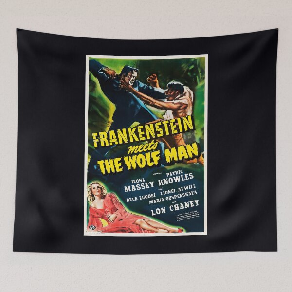 Item preview, FRANKENSTEIN MEETS WOLFMAN Cult Horror Film Vintage Movie   	 designed and sold by rlxmltud82.