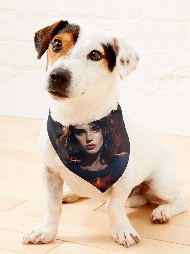 Thumbnail 1 of 6, Pet Bandana, Stranger Things art designed and sold by LLartstation.
