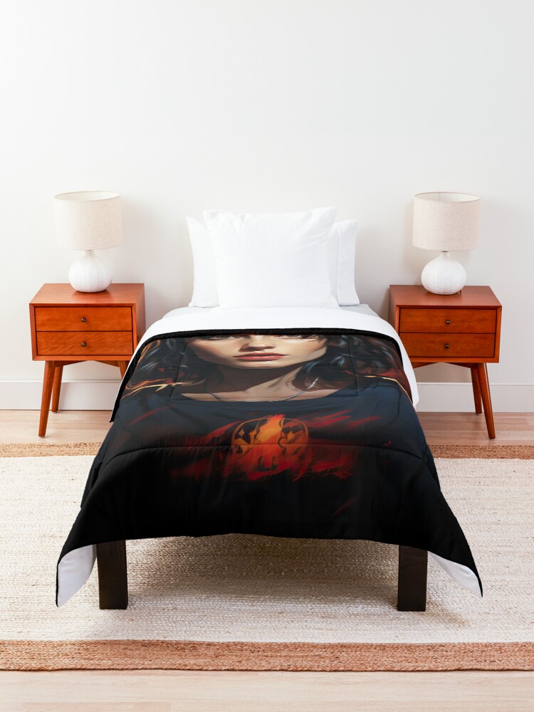 Thumbnail 3 of 6, Comforter, Stranger Things art designed and sold by LLartstation.