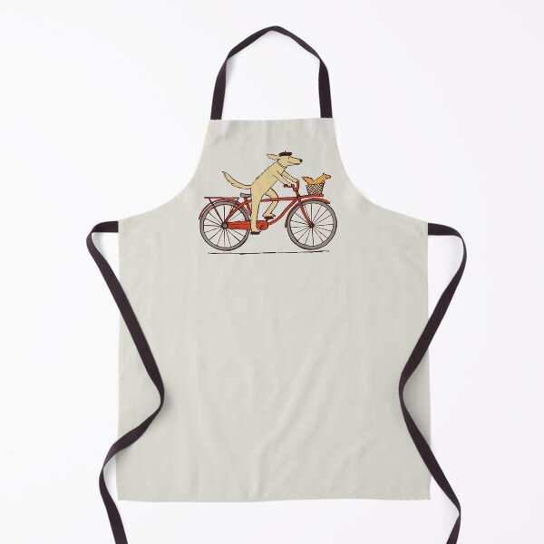 Item preview, Dog and Squirrel are Friends | Whimsical Animal Art | Dog Riding a Bicycle designed and sold by Jenn Inashvili.