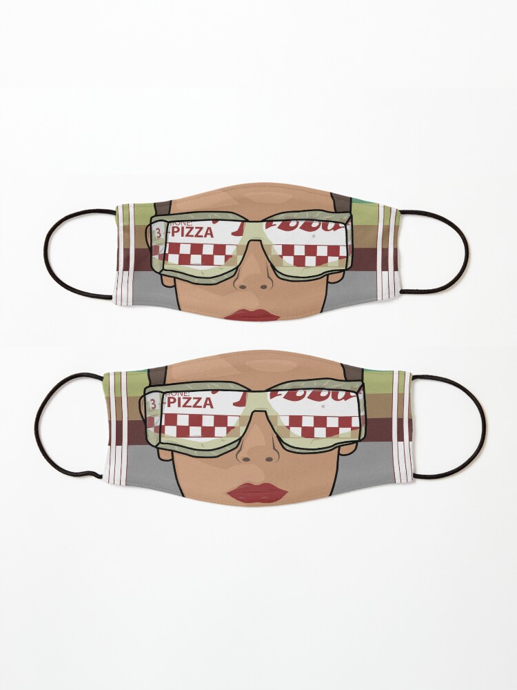 Stranger Things Eleven Wearing Pizza Box Glasses Mask for Sale by shane22