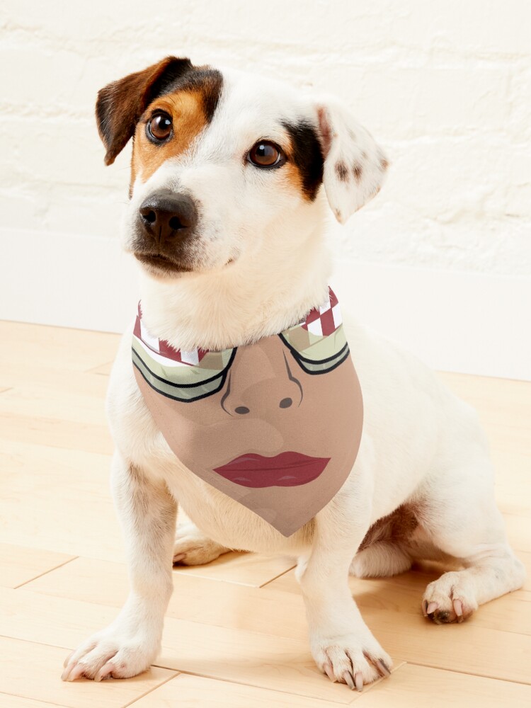 Thumbnail 1 of 6, Pet Bandana, Stranger Things Eleven Wearing Pizza Box Glasses designed and sold by shane22.