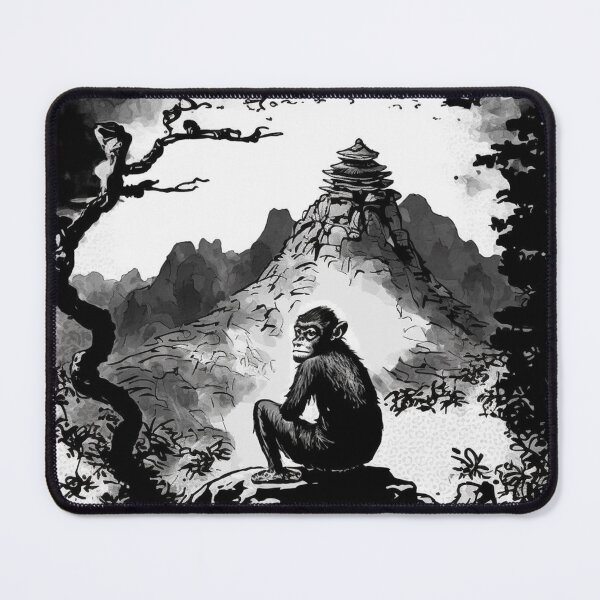 Item preview, Ink Temple Monkey Poster designed and sold by WSMonkeyPosters.
