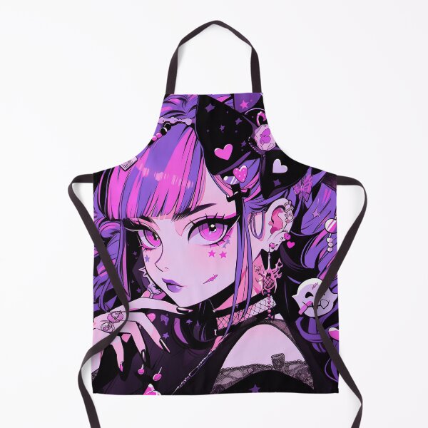 Item preview, Sweet Pink and Purple Harajuku Anime Girl designed and sold by bubblegoth.