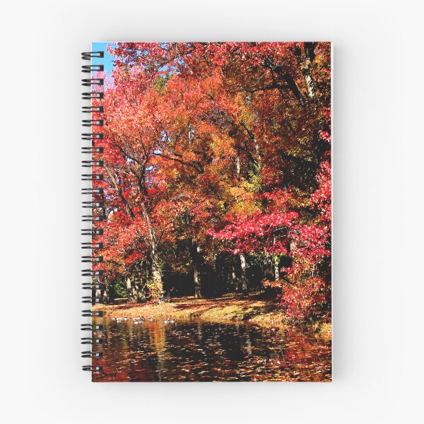 Item preview, Red Trees by Lake designed and sold by Susan Savad.