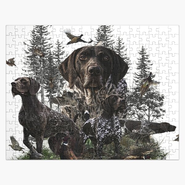 Hunting dogs Jigsaw Puzzle by German School - Pixels