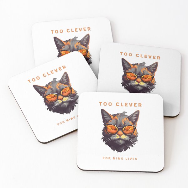 Item preview, Smart Funny Cat Nine Lives  designed and sold by ArtByKattie.