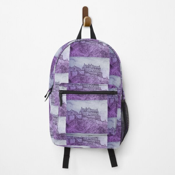 Item preview, Edinburgh Castle Drawing, Scotland, Purple Dawn - A Majestic Scottish Icon designed and sold by studioSharonKay.