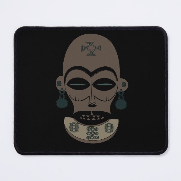 Item preview, African Abstract tribal tattoo mask art designed and sold by Alexaltay.