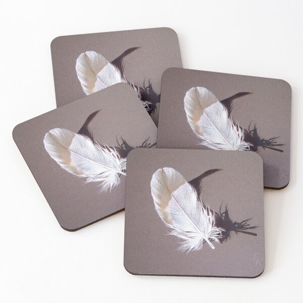 Item preview, Feather & shadow #1 designed and sold by Elena Kolotusha.