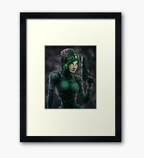 Cyborg Sci Fi Framed Print