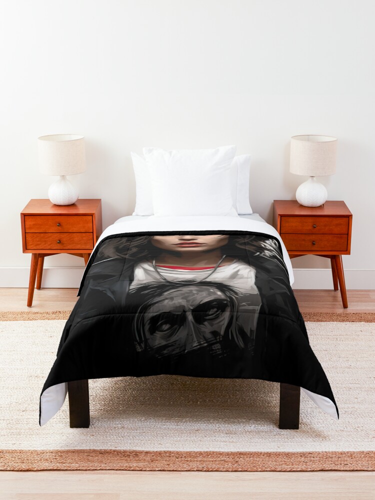 Thumbnail 3 of 6, Comforter, Stranger Things art designed and sold by LLartstation.