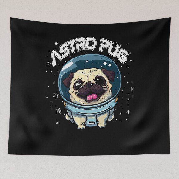 Item preview, Pugs in Space: The Adventures of AstroPug designed and sold by RedoneDesignART ⭐⭐⭐⭐⭐.