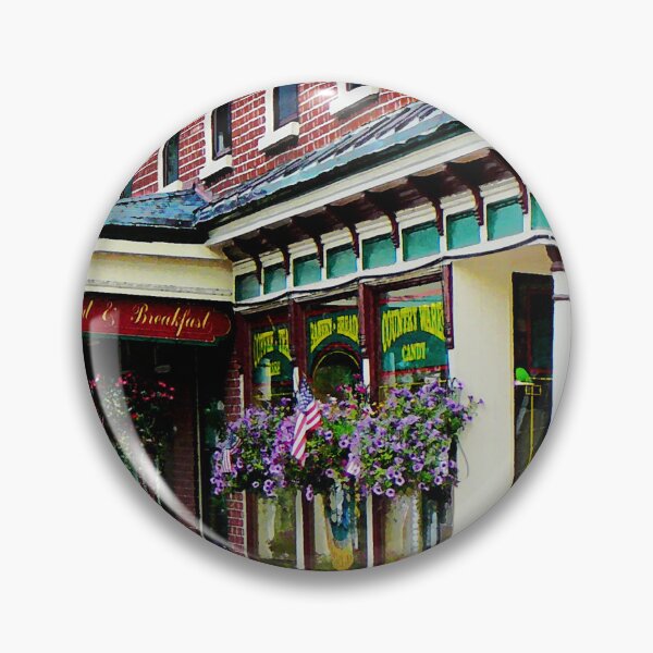Item preview, Strasburg PA - Corner Restaurant with Hanging Plants designed and sold by Susan Savad.