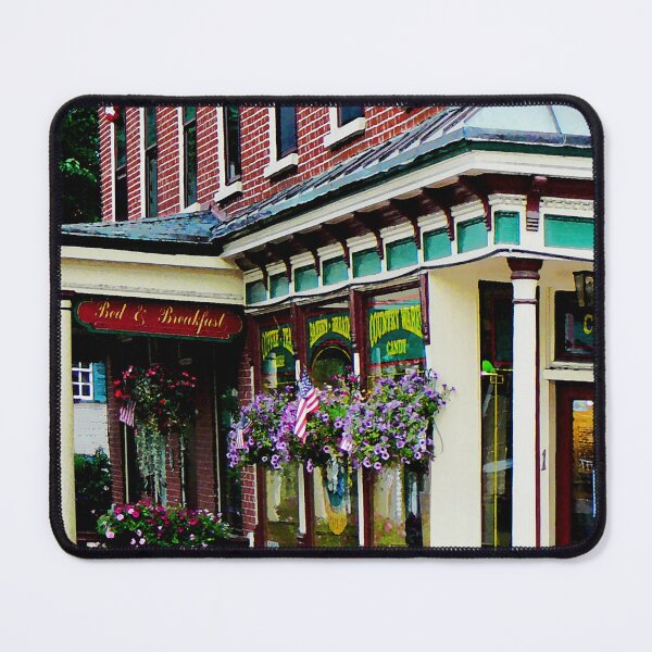 Item preview, Strasburg PA - Corner Restaurant with Hanging Plants designed and sold by Susan Savad.