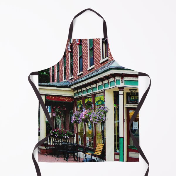 Item preview, Strasburg PA - Corner Restaurant with Hanging Plants designed and sold by Susan Savad.